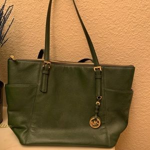 Green Michael Kors purse